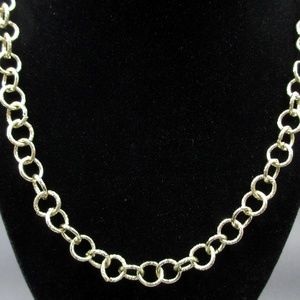 Vintage 27 Inch Gold Tone Simple Chain Necklace